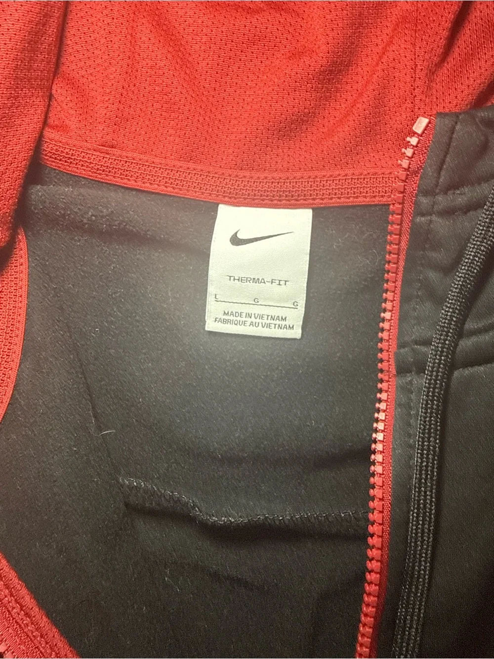 Nike Therma-FIT USC Trojans Full Zip Hooded Jacket L Black Red Gold